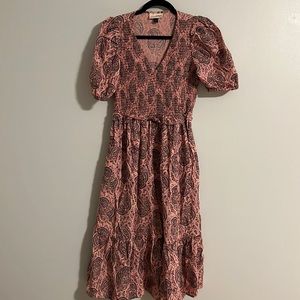 Universal Thread Paisley Pink Long Dress- XS